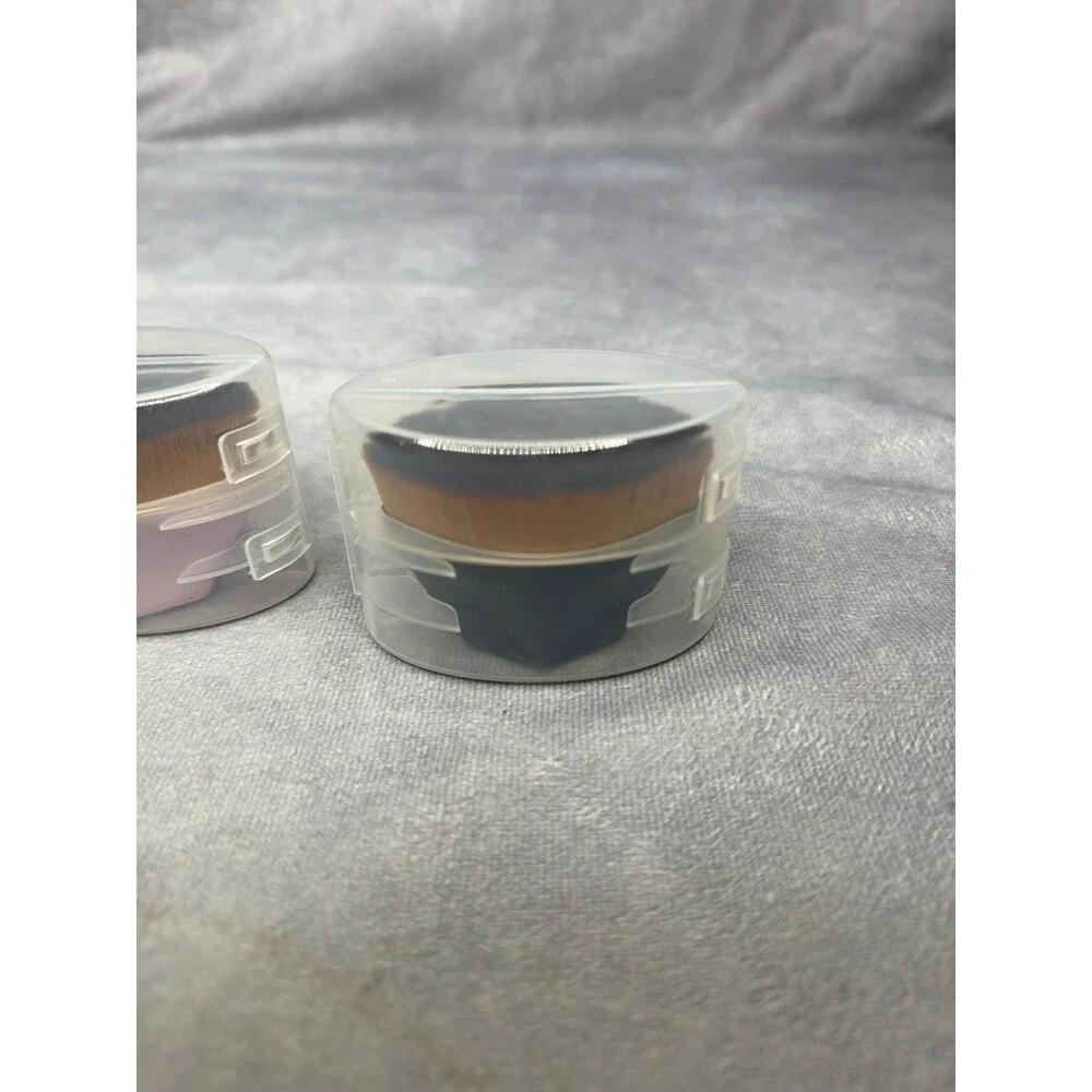 Foundation makeup brush two piece with case